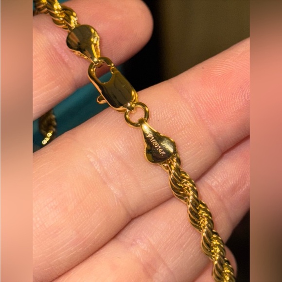 Necklace 14K Yellow Gold filled 4.2mm Twisted Rope Necklace 30" Brand New in Box - Picture 4 of 8